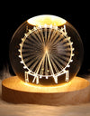 LED Night Light Galaxy Crystal Ball Table Lamp 3D Planet Moon Lamp Bedroom Home Decor For Kids Party Children Birthday Gifts