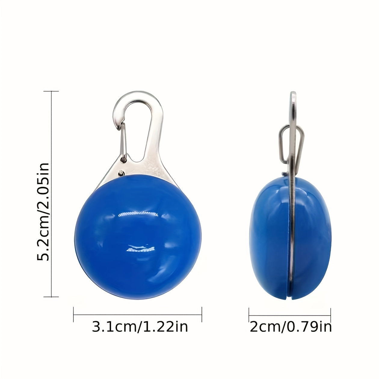 Bright LED Collar Light Pendant with Carabiner Clip-Setting Insulating Sheet for Nighttime Safety of Dogs and Cats - Flashing Pet Tag Supplies
