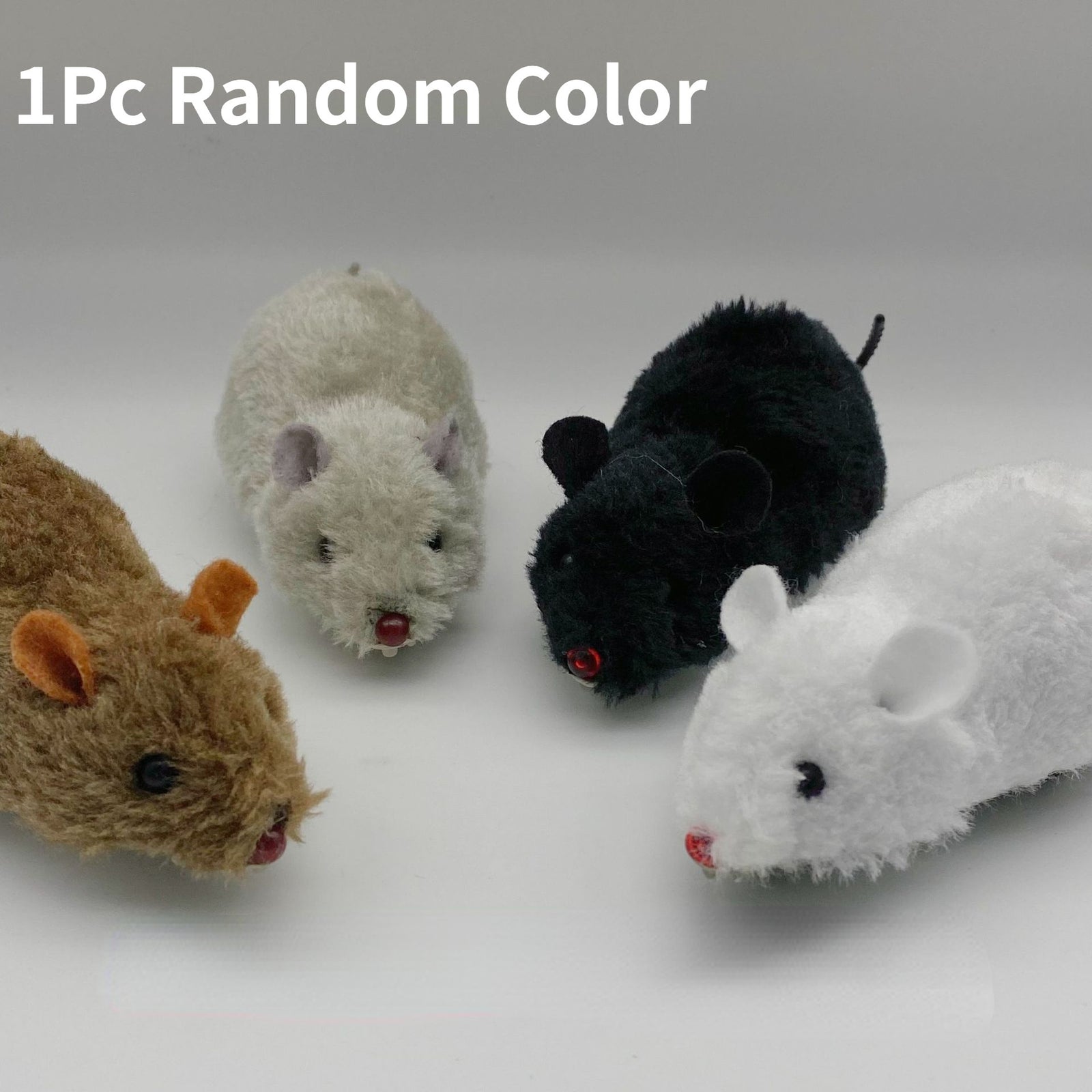 2023 New Design 1pc Random Color Rebound Inertia Plush Little Mouse Can Jump And Shake Tail Pet Dog Cat Toy