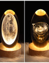 LED Night Light Galaxy Crystal Ball Table Lamp 3D Planet Moon Lamp Bedroom Home Decor For Kids Party Children Birthday Gifts