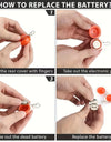 Bright LED Collar Light Pendant with Carabiner Clip-Setting Insulating Sheet for Nighttime Safety of Dogs and Cats - Flashing Pet Tag Supplies