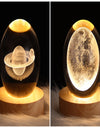 LED Night Light Galaxy Crystal Ball Table Lamp 3D Planet Moon Lamp Bedroom Home Decor For Kids Party Children Birthday Gifts