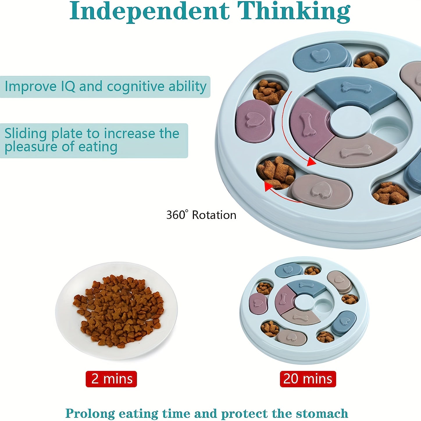 Dog Toys For Puppies, Interactive Dog Toys For Training, Dog Enrichment Toys For Large Medium Small Smart Dogs, Pet Puzzles Toys For Dogs Mental Stimulation, Dog Cat Treat Toy Brain Games