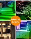 Create A Magical Ambience With 5050 RGB Led Strip Lights - Music Sync Color Changing, Remote Control, Perfect For Home, Garden, Party, And More!