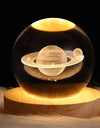 LED Night Light Galaxy Crystal Ball Table Lamp 3D Planet Moon Lamp Bedroom Home Decor For Kids Party Children Birthday Gifts