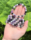 Stress Relief Bracelet Purple Black White Pink Natural Stone Bracelet For Women Gift