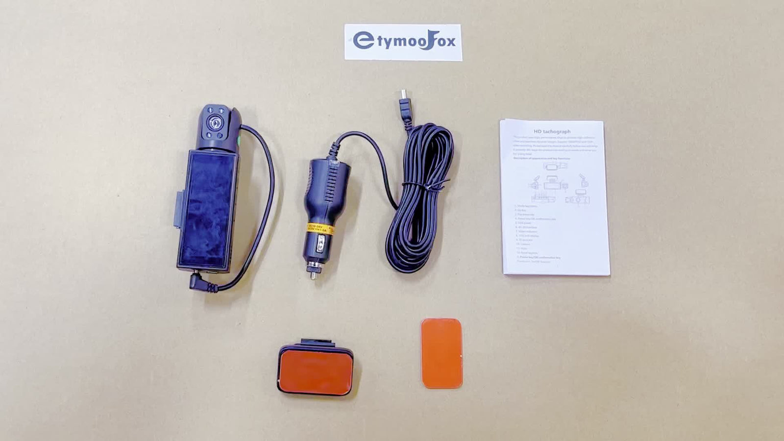 Dash Camera Front And Inside, 8.03cm Dash Cam 1080P, G Sensor HD Night Vision Loop Recording Wide Angle Car DVR ( Blue Photodiode Position Is Random)