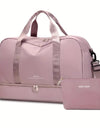 Expandable Travel Luggage, Sports Handbag & wash bag, Fitness Bag, Women's One Shoulder Weekend Overnight Bag