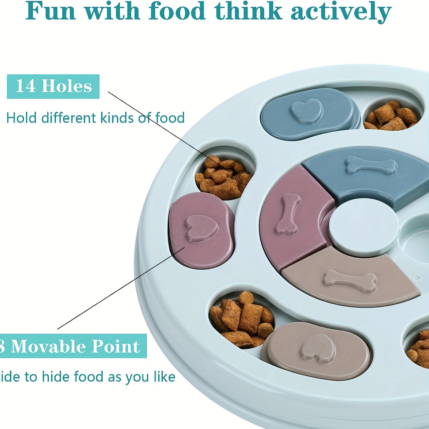 Dog Toys For Puppies, Interactive Dog Toys For Training, Dog Enrichment Toys For Large Medium Small Smart Dogs, Pet Puzzles Toys For Dogs Mental Stimulation, Dog Cat Treat Toy Brain Games