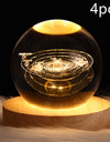 LED Night Light Galaxy Crystal Ball Table Lamp 3D Planet Moon Lamp Bedroom Home Decor For Kids Party Children Birthday Gifts