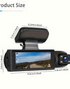 Dash Camera Front And Inside, 8.03cm Dash Cam 1080P, G Sensor HD Night Vision Loop Recording Wide Angle Car DVR ( Blue Photodiode Position Is Random)
