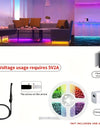 Create A Magical Ambience With 5050 RGB Led Strip Lights - Music Sync Color Changing, Remote Control, Perfect For Home, Garden, Party, And More!