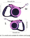 Durable Double Switch Retractable Pet Leash For Dogs - Easy Control And Comfortable Grip