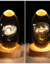 LED Night Light Galaxy Crystal Ball Table Lamp 3D Planet Moon Lamp Bedroom Home Decor For Kids Party Children Birthday Gifts