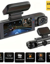 Dash Camera Front And Inside, 8.03cm Dash Cam 1080P, G Sensor HD Night Vision Loop Recording Wide Angle Car DVR ( Blue Photodiode Position Is Random)