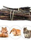 50g/Bag Pet Playing Small Pets Rabbit Hamster Guinea Pig Parrot Toys Hamster Chew Toy Wood Sticks Twigs Cleaning Teeth