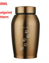 Black/Gold Stainless steel Urns Pets Dog Cat Birds Mouse Cremation Ashes Urn Keepsake Casket Columbarium Pets Memorials