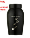 Black/Gold Stainless steel Urns Pets Dog Cat Birds Mouse Cremation Ashes Urn Keepsake Casket Columbarium Pets Memorials