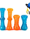 TPR Large Dog Bone Rubber Pet Toy Sound Strong Bite-Resistant Pets Teethbrush Toys Train Teeth Clean Chewing Perros Accessories