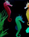 Silicone Glowing Artificial Fish Tank Light Aquarium Coral Plants Underwater Lights Pets Decor Aquatic mushroom seahorse light