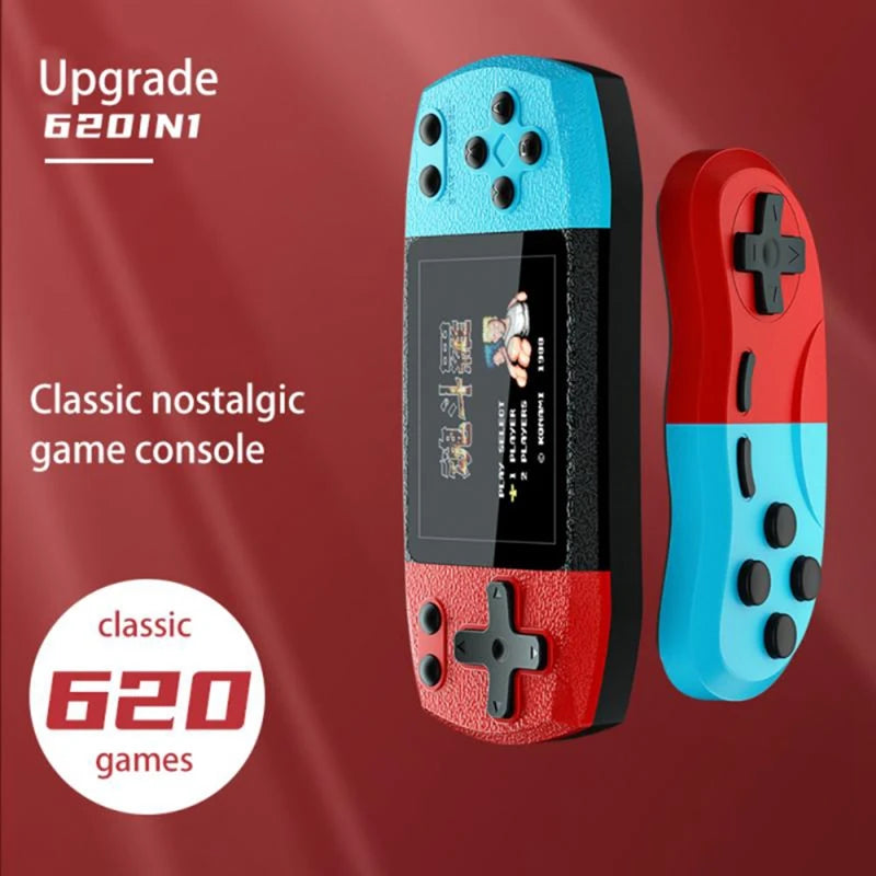Retro Handheld Video Game Console Double Player 620 In 1 Classic Games Hand-Held Gaming Machine Gift