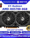 SOYO AMD Graphics Card Radeon RX580 RX5700XT 5500XT RX6600 6600XT 6600M GDDR6 Video Memory Gaming Card for Desktop Computers