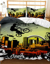 Gaming Bed Duvet Cover Set Twin,Gamer Bedding Sets for Boys Kids,Game King Size Duvet Cover Set 2/3pcs Microfiber Game Bed Set