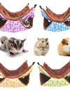 New Winter Warm Hamster Hammock For Rats Rodent Small Animal Guinea Pig Ferret Double-layer Plush Cotton Nests Pets Supplies YZL