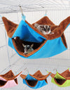 New Winter Warm Hamster Hammock For Rats Rodent Small Animal Guinea Pig Ferret Double-layer Plush Cotton Nests Pets Supplies YZL