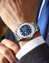 2023 New POEDAGAR Luxury Watch Business Waterproof Male Clock Luminous Date Stainless Steel Square Quartz Men Watch reloj hombre