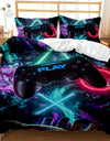 Gaming Bed Duvet Cover Set Twin,Gamer Bedding Sets for Boys Kids,Game King Size Duvet Cover Set 2/3pcs Microfiber Game Bed Set