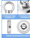 Super Strong Neodymium Magnets N52 Iman Ima Magnetic Fishing Magneat with Countersunk Hole Eyebolt for Salvage Magnetic Fishing