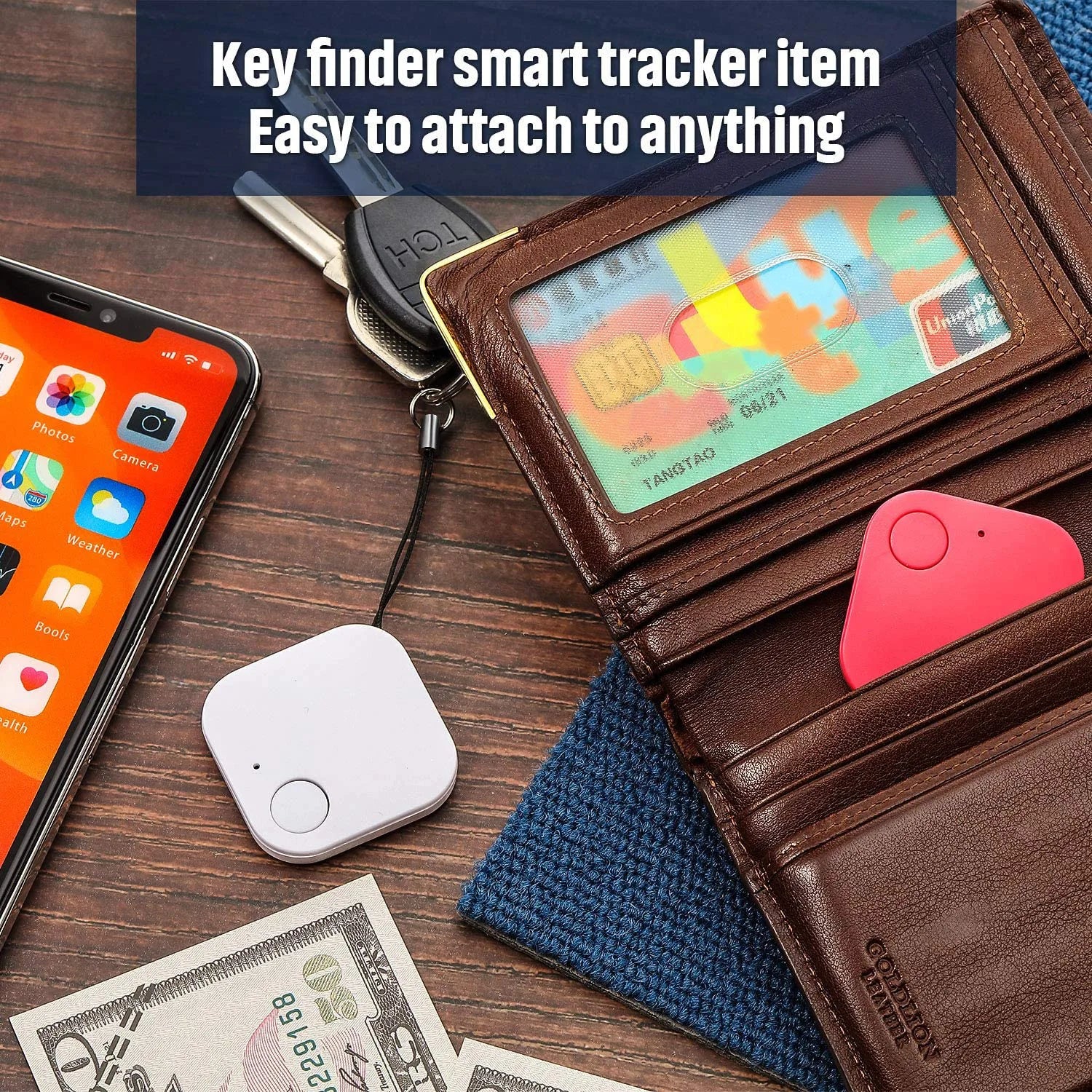 Mini Bluetooth GPS Tracker Smart Dog Pets Anti-lost Alarm Wireless Child Bag Wallet Key Finder Smart Activity Trackers Locator
