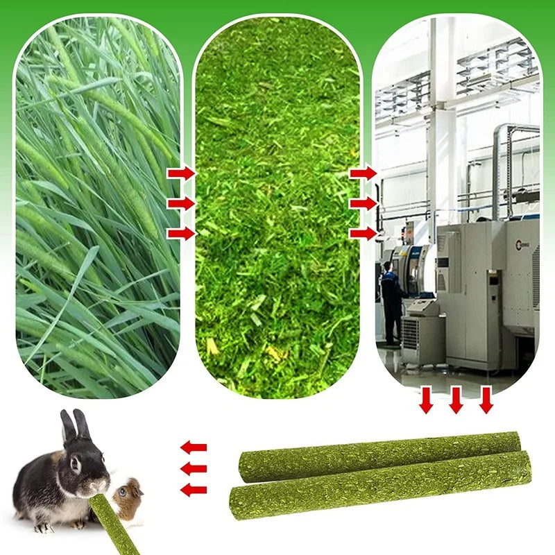 Pets Chewing Toys Carrot Timothy Hay Molar Sticks for Rabbits Guinea Pig Hamsters Chinchilla Bunny Chew Toys Teeth Treats