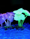 Silicone Glowing Artificial Fish Tank Light Aquarium Coral Plants Underwater Lights Pets Decor Aquatic mushroom seahorse light