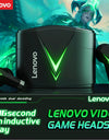 Lenovo LP6 Wireless BT 5.0 Earbuds Low Latency Gaming Headphone with Mic 300mAh Charging Case