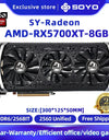 SOYO AMD Graphics Card Radeon RX580 RX5700XT 5500XT RX6600 6600XT 6600M GDDR6 Video Memory Gaming Card for Desktop Computers