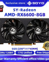 SOYO AMD Graphics Card Radeon RX580 RX5700XT 5500XT RX6600 6600XT 6600M GDDR6 Video Memory Gaming Card for Desktop Computers