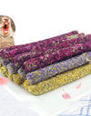 6Pcs Calendula Molar Rod  Pet Stick Molar Chewing Toys Dental Care Chewing Snacks for Rabbits Hamsters Chinchillas Small Pets
