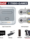 KINHANK Super Console X Pro Retro Game Console Support 70 Emulators 117000 Video Games for DC/MAME/Naomi with Gamepads Kid Gift