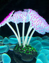 Silicone Glowing Artificial Fish Tank Light Aquarium Coral Plants Underwater Lights Pets Decor Aquatic mushroom seahorse light