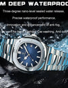 2023 New POEDAGAR Luxury Watch Business Waterproof Male Clock Luminous Date Stainless Steel Square Quartz Men Watch reloj hombre