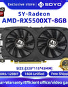 SOYO AMD Graphics Card Radeon RX580 RX5700XT 5500XT RX6600 6600XT 6600M GDDR6 Video Memory Gaming Card for Desktop Computers
