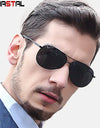 Men's Polarized Sunglasses UV400 Retro Pilot Male Sun Glasses Metal Eyeglasses Frame Driving Fishing Cycling Sunscreen Eyewear