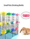 60ml/80ml/125ml/250ml Hamster Small Pets Water Drinking Bottle Plastic Rat Pet Dispenser Feeder Cage Hangable Water Bottle