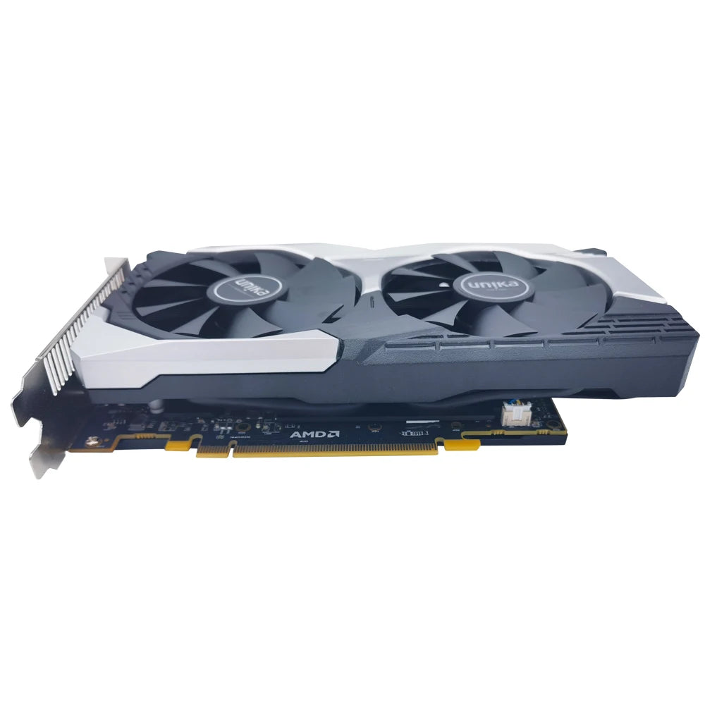 Unika AMD RX580 8GB 2048SP Gaming Graphics Card GDDR5 256Bit PCI Express 3.0 ×16 8Pin Radeon GPU RX 580 Series placa de video