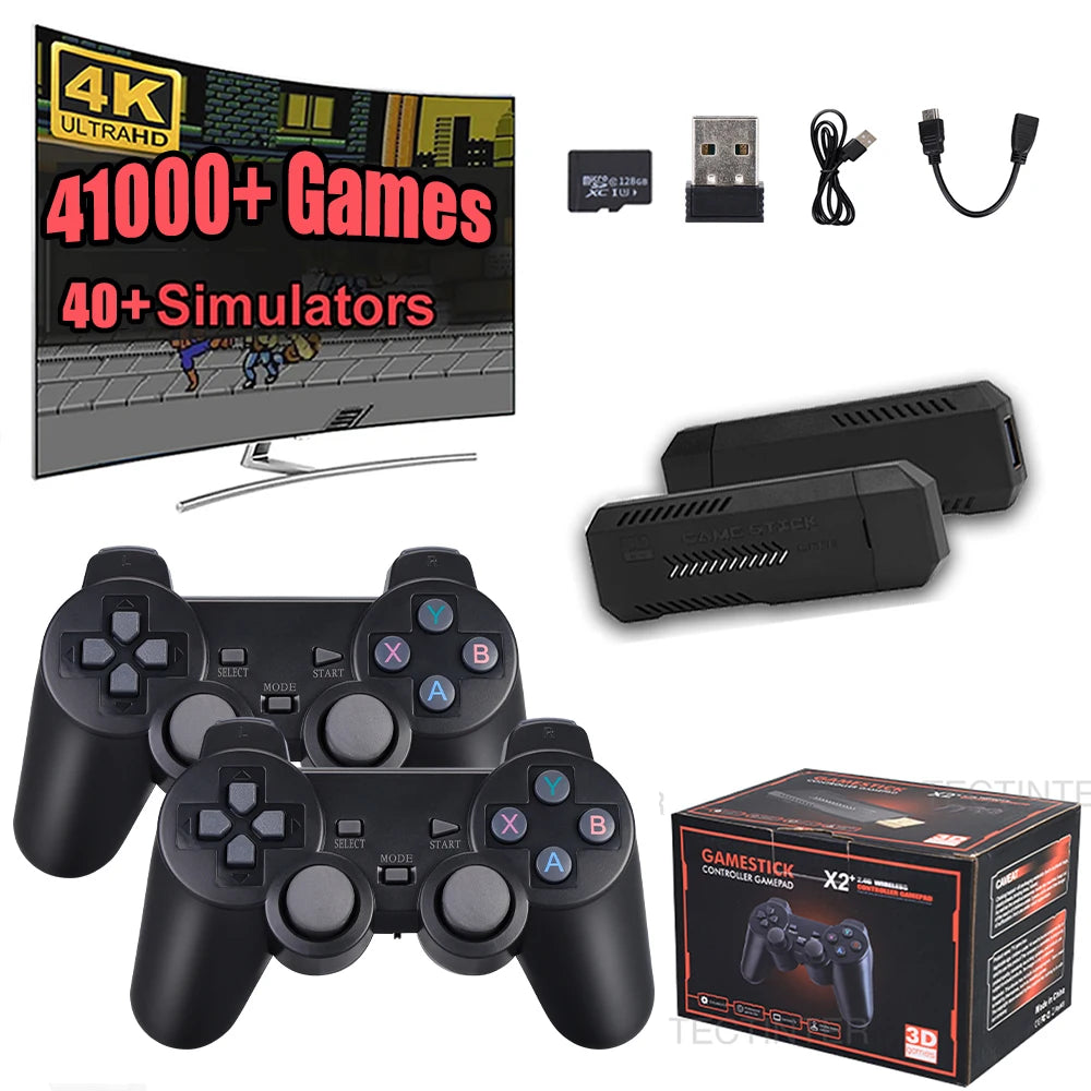 X2 Plus 4K Gamepad GD10Pro Video Game Console Built-in 41000 Retro Handheld Game Player Controller TV Game Stick