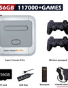 KINHANK Super Console X Pro Retro Game Console Support 70 Emulators 117000 Video Games for DC/MAME/Naomi with Gamepads Kid Gift