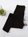 Solid Sporty High Waist Shaping Leggings, Comfy & Breathable Tummy Control Butt Lifting Leggings, Women's Underwear & Shapewear