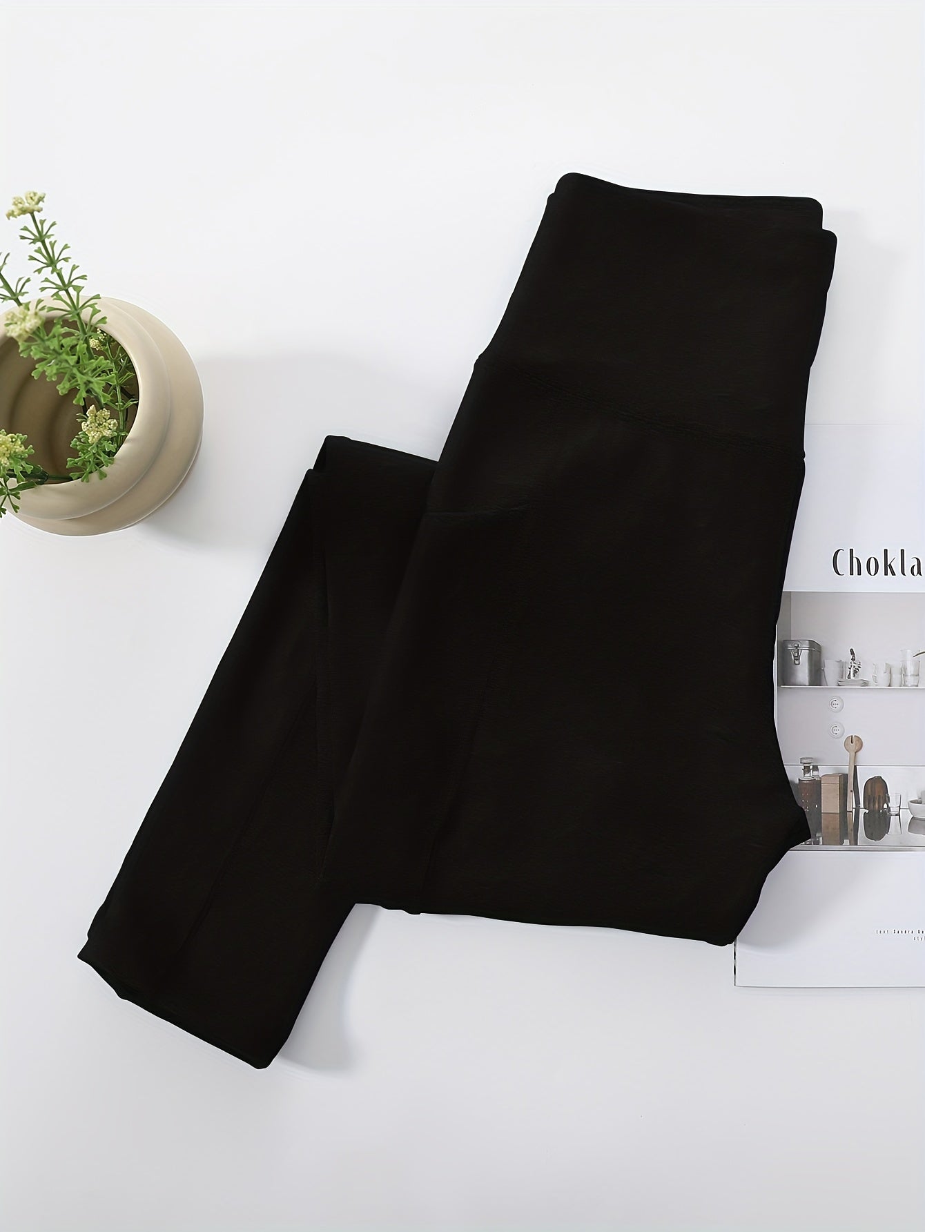Solid Sporty High Waist Shaping Leggings, Comfy & Breathable Tummy Control Butt Lifting Leggings, Women's Underwear & Shapewear